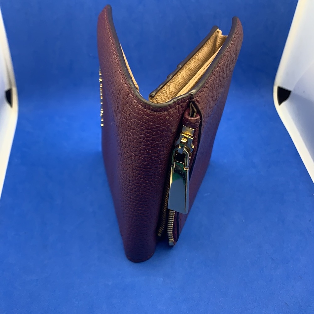 Michael Kors Flap Wallet Mercer Pebbled (Damson) 32T7GM9D1L-599 4in1‎ Carryall - Picture 9 of 10
